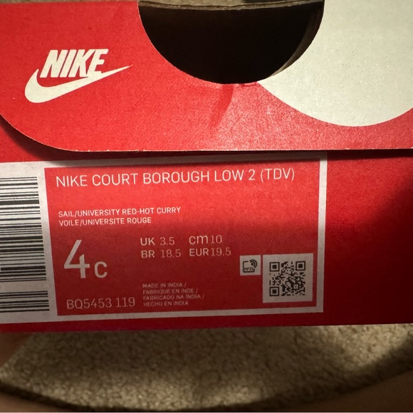 INFANT NIKE COURT BOROUGH LOW 2 (TDV) - Picture 2 of 5